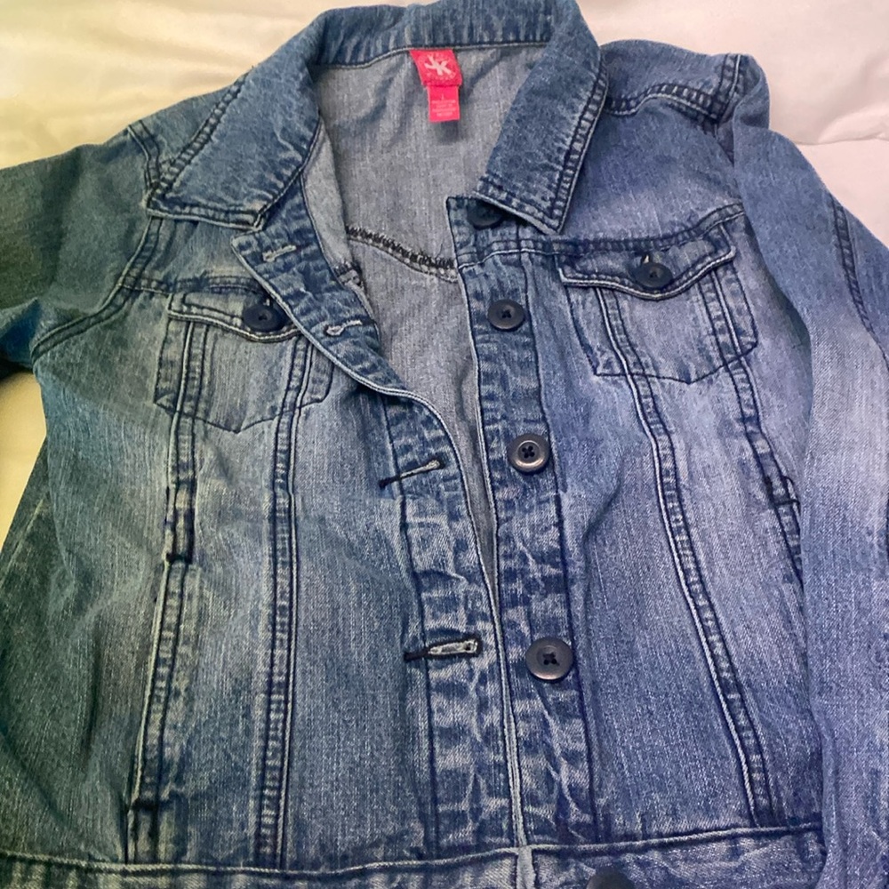 Girls JKhaki size Large jean jacket